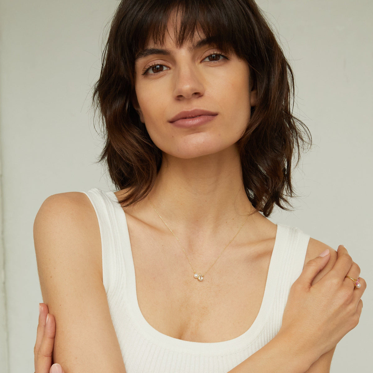 Pearl Toi et Moi Necklace