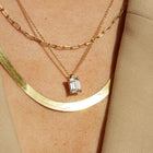 Emerald Gemstone Solitaire Necklace