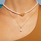 Mini Pearl Drop Necklace