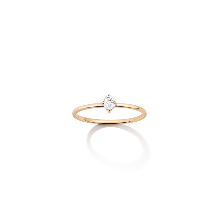 Birthstone Ring Vermeil Yellow Gold First