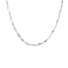 Herringbone Twist Necklace Vermeil White Gold 16in 18in First