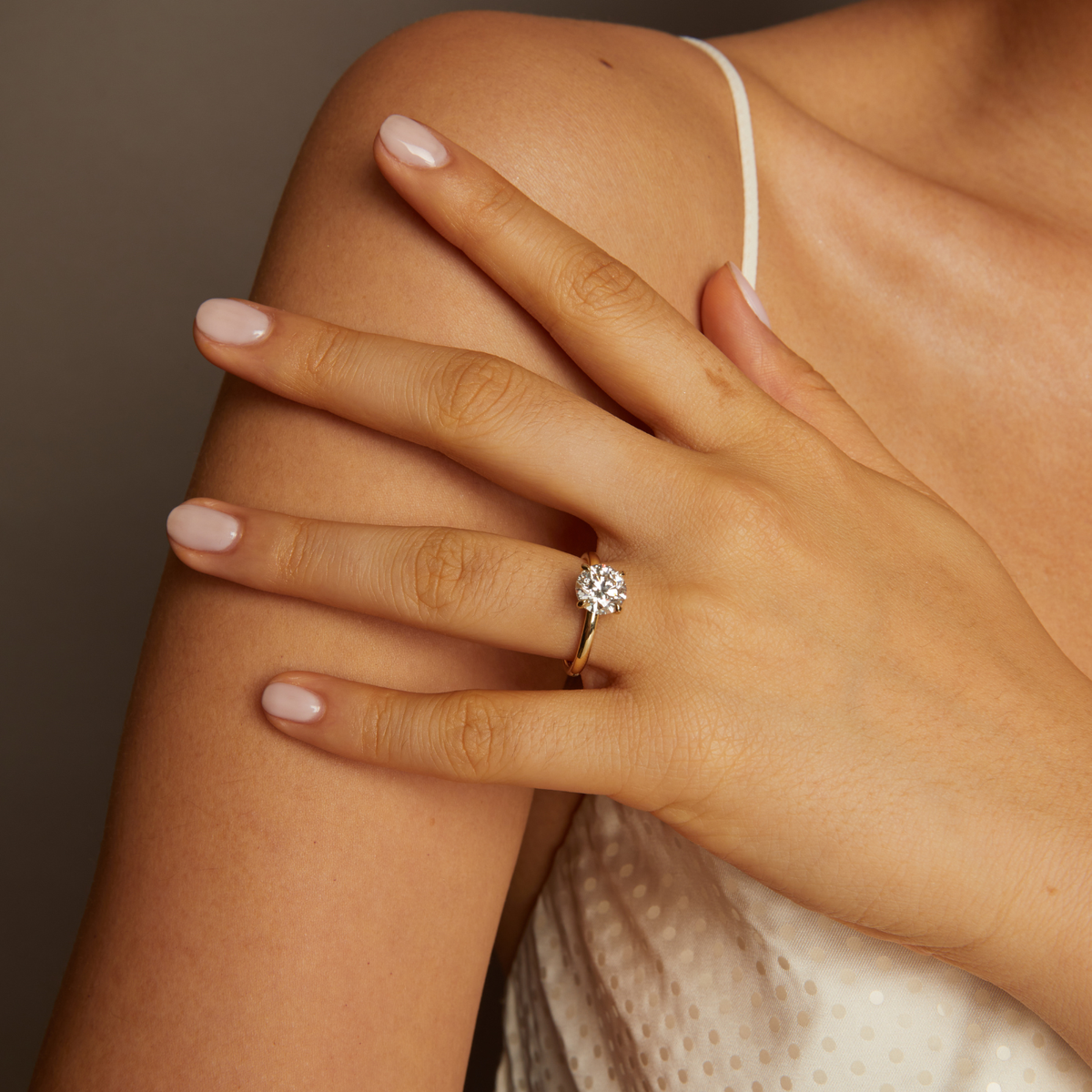 2ct Round Lab Grown Diamond Solitaire Ring