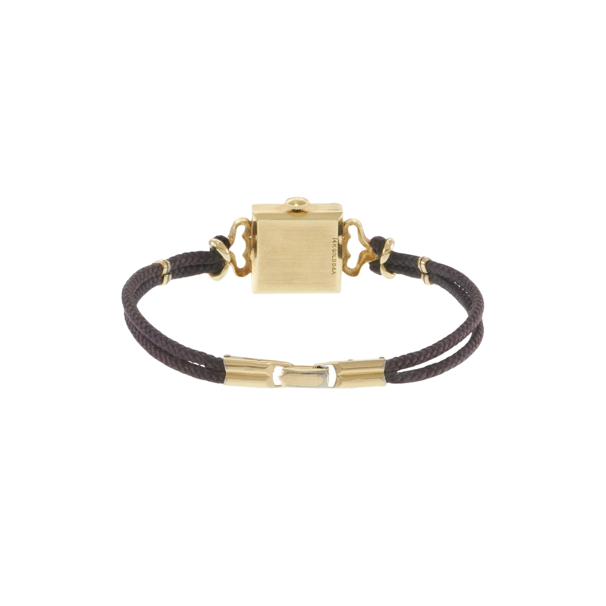 Vintage Le Coultre Cocktail Watch 14k Yellow Gold 7in