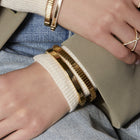 Classic Gold Hinged Bracelet