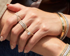 Pavé Oval-Cut Solitaire Diamond Ring