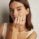 Pink Ombré Baguette Eternity Ring