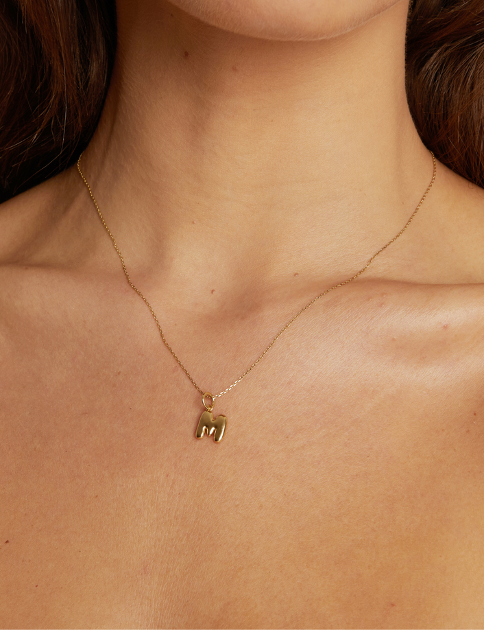 Bold Bubble Letter Pendant