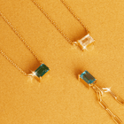 Birthstone Baguette Necklace