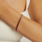 Pink Ombré Baguette Tennis Bracelet