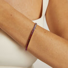 Pink Ombré Baguette Tennis Bracelet