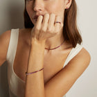 Pink Ombré Baguette Tennis Bracelet