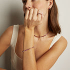 Pink Ombré Baguette Tennis Bracelet