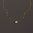 Aurate x Molly Dickson: 1ct Oval Lab Grown Diamond Solitaire Necklace