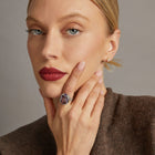 Vintage Art Deco Purple Amethyst and Pearl Ring