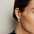 Radiant Heart Art Deco Drop Earrings