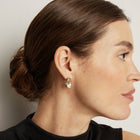 Radiant Heart Art Deco Drop Earrings