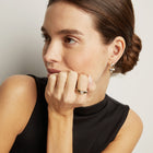 Radiant Heart Art Deco Drop Earrings