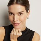 Radiant Heart Art Deco Drop Earrings