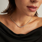 5ct Three-Prong Lab Grown Diamond Graduated Tennis Necklace