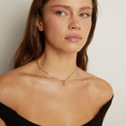 Lab Grown White Sapphire Small Charm Clasp