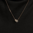 Double Lab Grown Diamond Connection Necklace