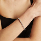 Unbreakable Lab Grown White Sapphire Tennis Bracelet