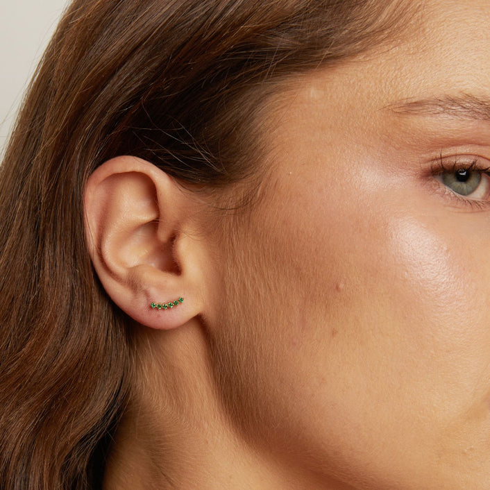 Lab Grown Green Emerald Climber