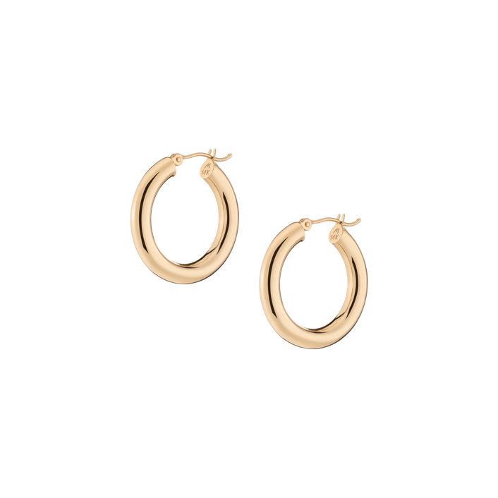 Gold Hoop Earrings - 4mm
