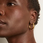Medium Chunky Hinged Hoop Earrings
