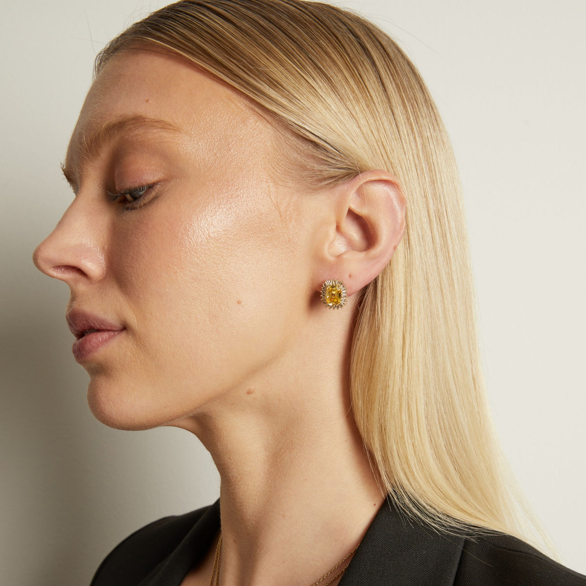 Lab Grown Yellow Canary Alexandra Earrings