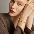 Vintage Diamond and Blue Sapphire Tennis Bracelet