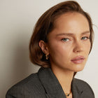 Lab Grown Black Sapphire Art Deco Earrings