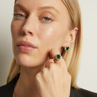 Lab Grown Green Emerald Alexandra Ring
