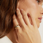 Chunky Lab Grown White Sapphire Oval Ring