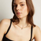Lab Grown Aquamarine Oval Pendant Collar Necklace