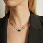 Lab Grown Green Emerald Alexandra Necklace