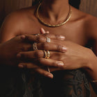 Aurate x Frye: Western Stitch Mini Dome Ring