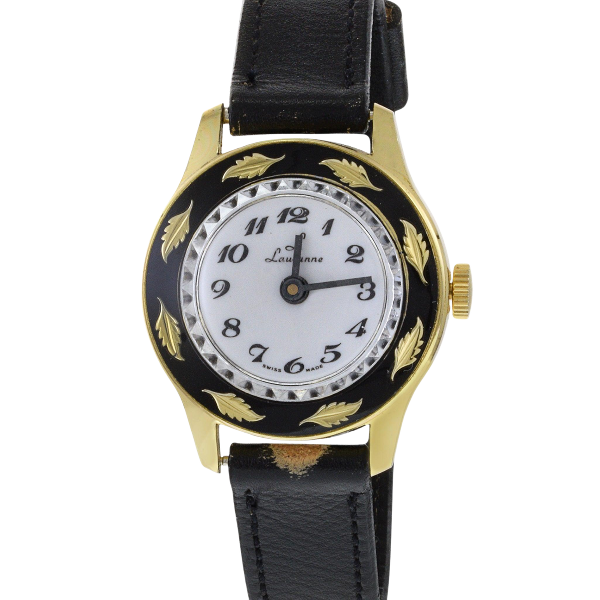 Vintage Lausanne Leather Watch