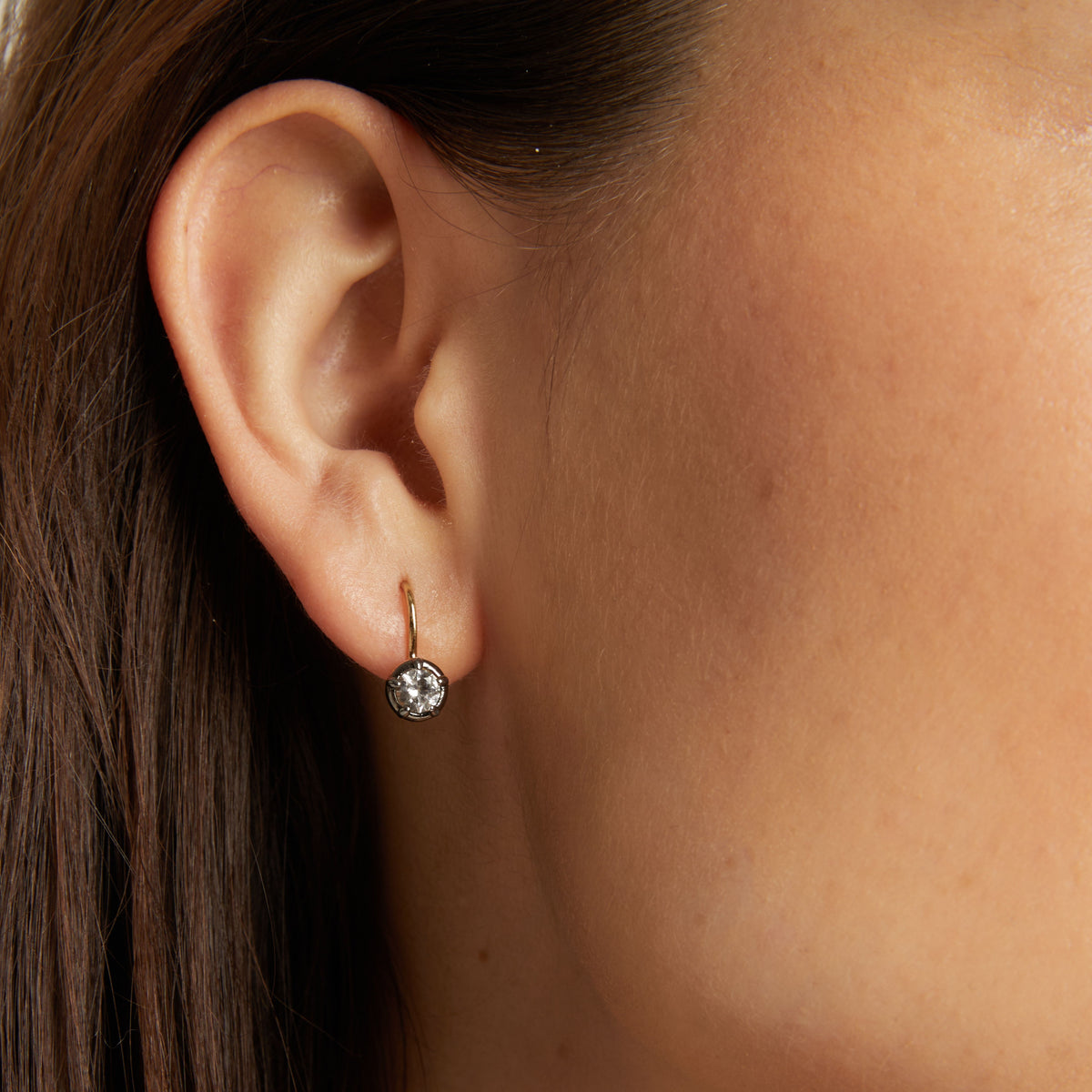 Black Rhodium Georgian Drop Earrings