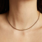 Black Rhodium Georgian Tennis Necklace