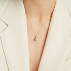 Round Lab Grown Diamond Bezel Pendant