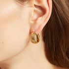 Shell Hinged Hoop Earrings