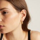 Shell Hinged Hoop Earrings