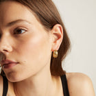 Shell Hinged Hoop Earrings
