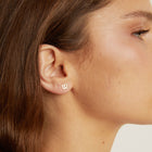 Aurate x Wilson: W Stud Earrings