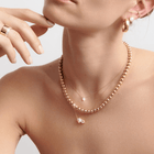 Medium Diamond Bezel Necklace