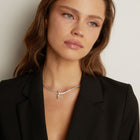 7ct Emerald Tennis Charm Necklace Set