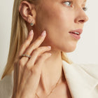 Lab Grown White Sapphire Edwardian Ring