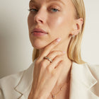 Lab Grown White Sapphire Edwardian Ring