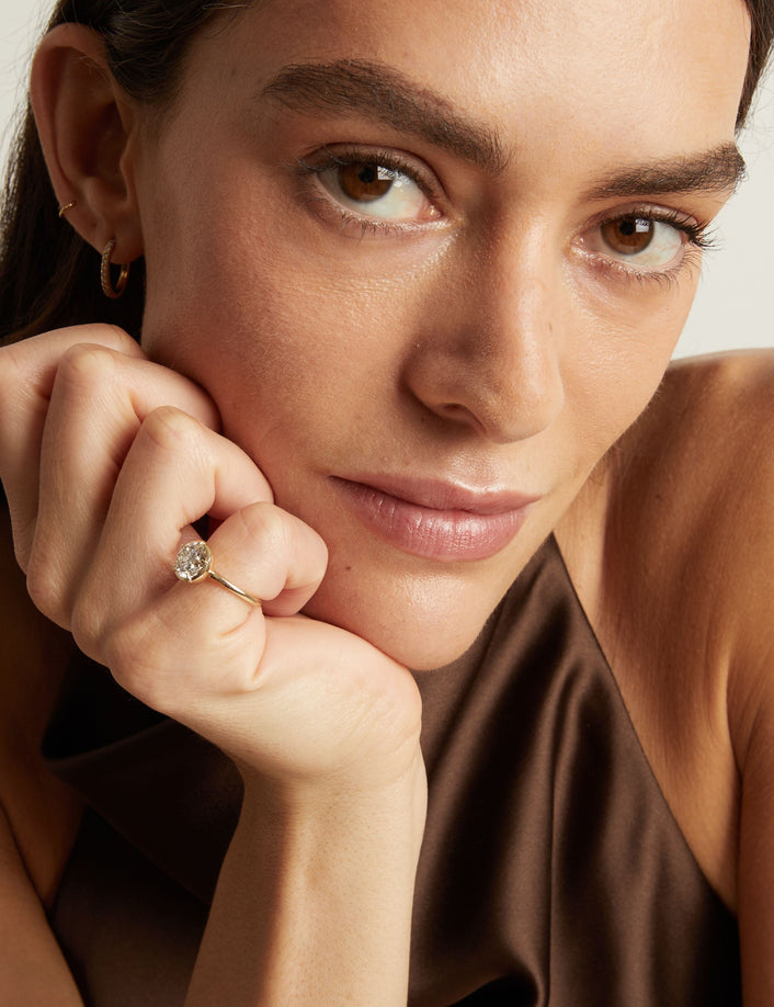 2ct Round Lab Grown Diamond Georgian Ring